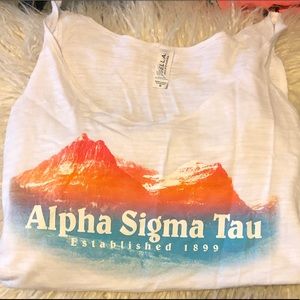 Alpha sigma tau tank top